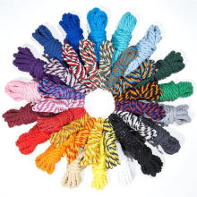 8 Strand Natural Good Air Permeability Colourful Cotton Rope for Outdoor